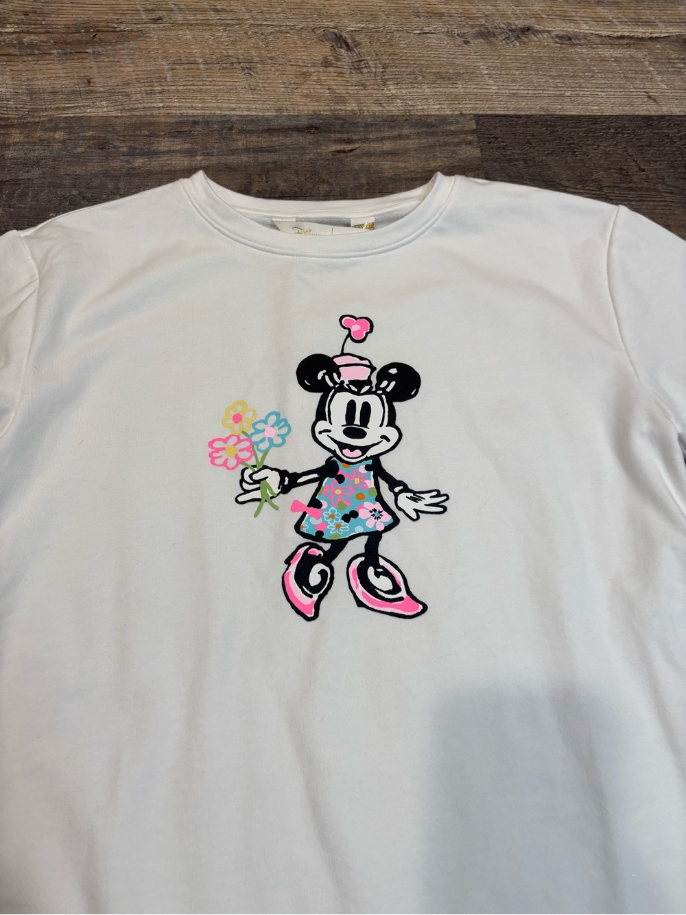 Lilly Pulitzer x Disney Girls Minnie Mouse Mini Ballad Sweatshirt XL NWT - Picture 2 of 7